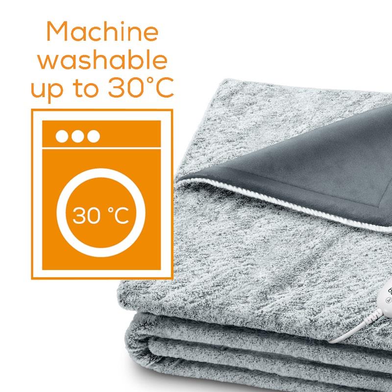 Beurer HD75G Super Cosy Heated Throw - Charcoal Grey 1 Size