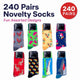 Sock Exchange Wholesale Bundle - 240 Novelty Socks – view 6 - Auzzistore