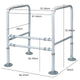 Equipmed Over Toilet Support Frame - Safety Grab Rail Aid (125Kg Max Capacity) – view 6 - Auzzistore