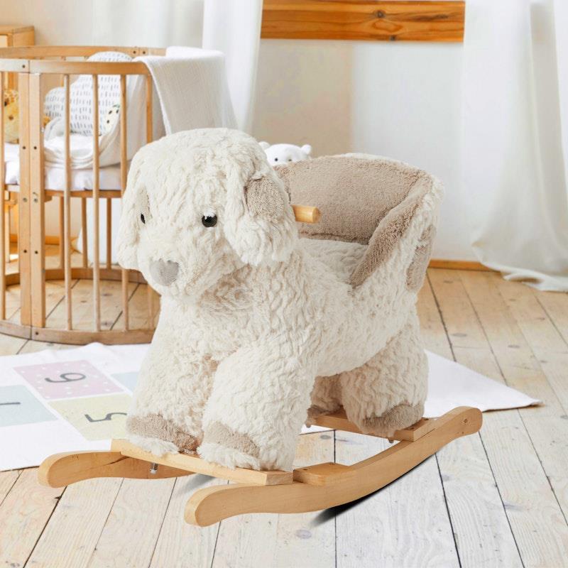 Jiggle & Giggle Soft Plush Toy Rocker Puppy - Adorable Playtime Companion