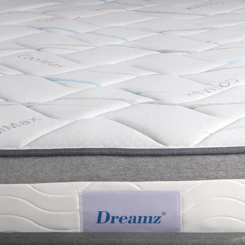 DreamZ King Single Spring Mattress - 25CM Medium Firm Pocket Foam