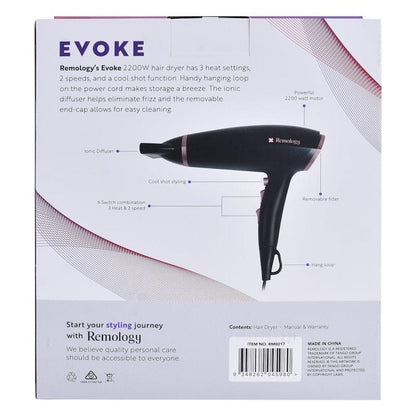 Remology Evoke 2200W Professional Hair Dryer - SML