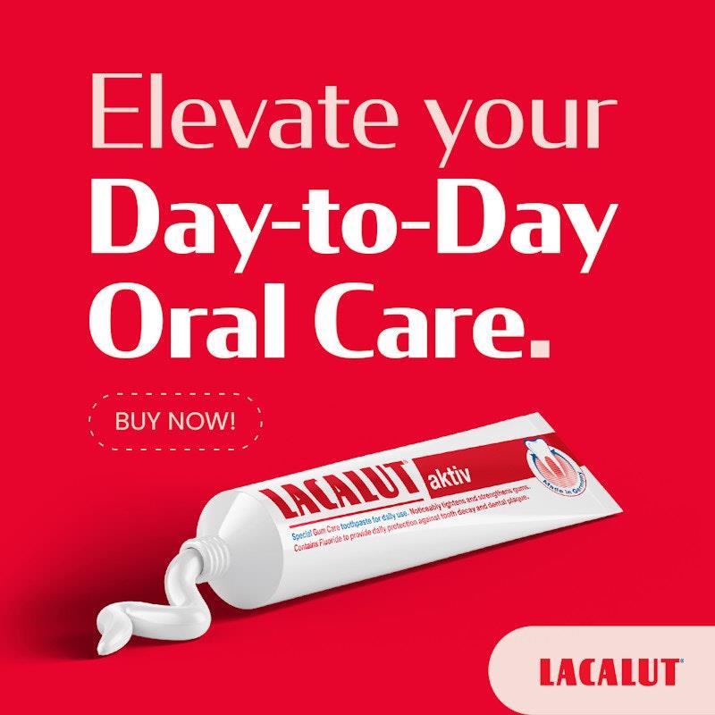 Lacalut Activ Anti-Gingivitis Toothpaste - 3 Tubes x 75ml