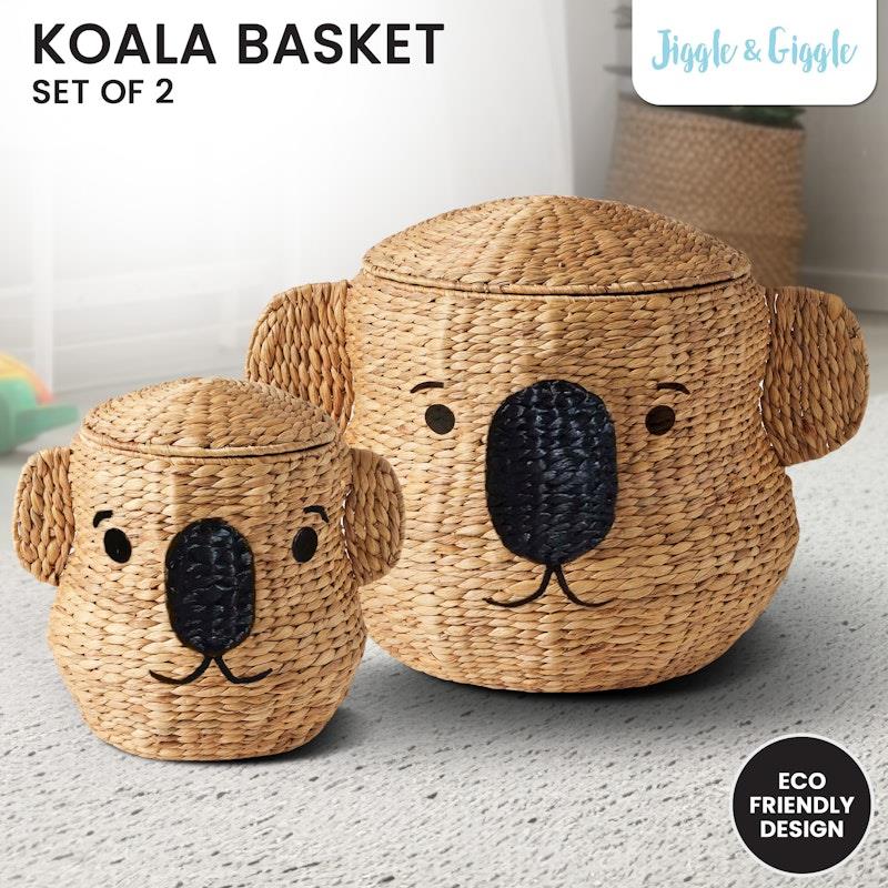 Jiggle & Giggle Koala Basket Set of 2 - Storage Solution