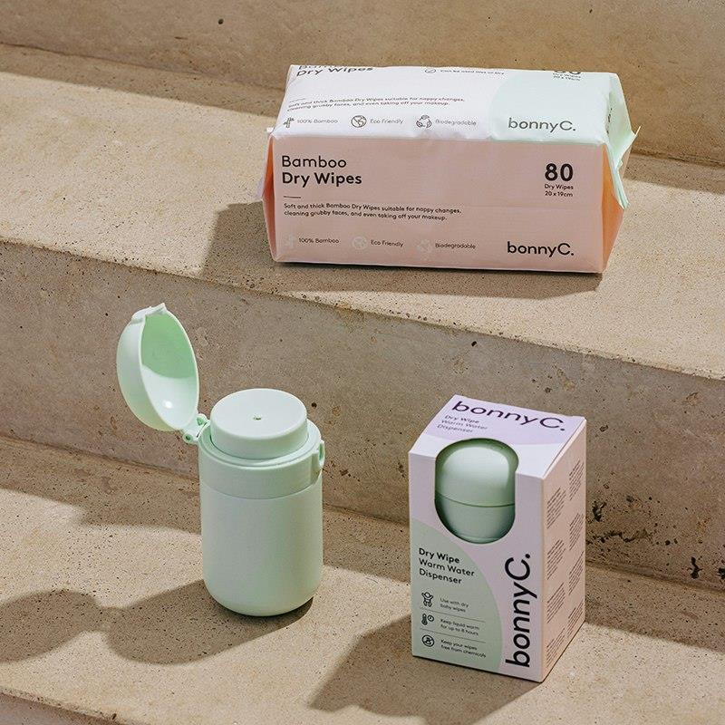 bonnyC Ultimate Wipes Box - 24 Pack of Bamboo Dry Wipes