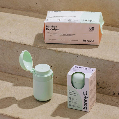 bonnyC Ultimate Wipes Box - 24 Pack of Bamboo Dry Wipes