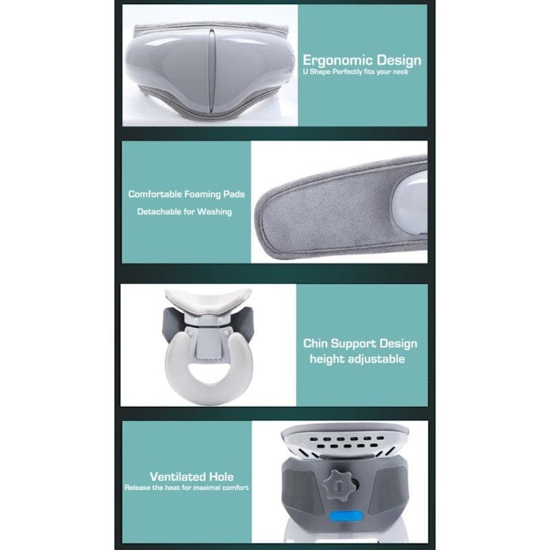 Caremax 3 in 1 Cervical Collar with Air Bag Massage, TENS & Heat - 1 Unit