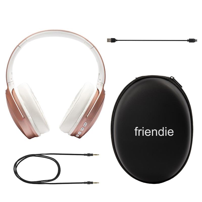 Friendie AIR Aura Rose Gold - Over Ear Wireless Headphones 1 Set