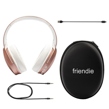 Friendie AIR Aura Rose Gold - Over Ear Wireless Headphones 1 Set