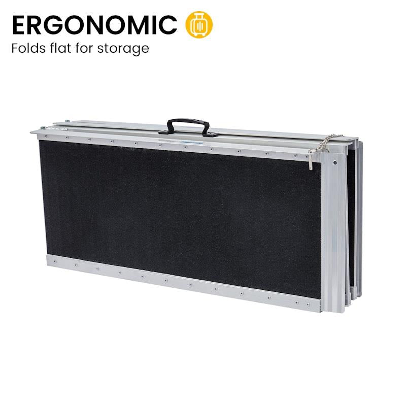 Kartrite 5 Feet High-Grip Aluminium Portable Wheelchair Ramp R03