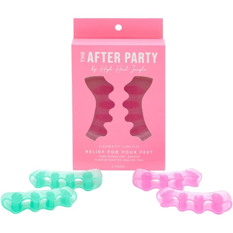 HIGH HEEL JUNGLE The After Party Premium Cotton Toe & Foot Alignment Socks + Silicon Gel Toe Spreader & Foot Alignment Separators Bundle-Auzzi Store