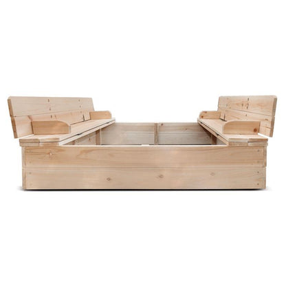 Lifespan Kids Strongbox Square Sandpit - Fun Outdoor Play for Kids