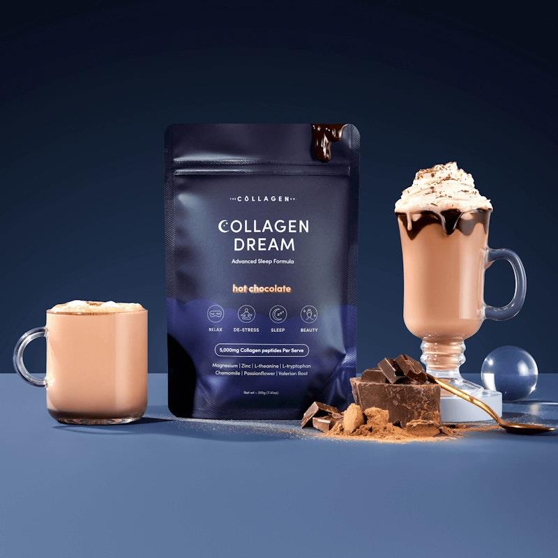 The Collagen Co Collagen Dream Advanced Sleep Formula Hot Chocolate 210g - Relaxing Beauty Elixir