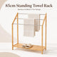 Clevinger Bamboo Towel Holder with 3 Rails & Shelf - 85cm – view 7 - Auzzistore