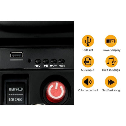 Mazam Kids 12V Electric Ride On Car Tractor with Remote Control - Green-Auzzi Store