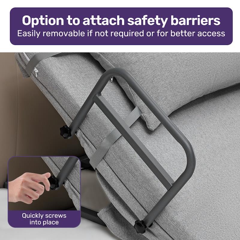 Equipmed Electric Adjustable Backrest - Full Length Grey