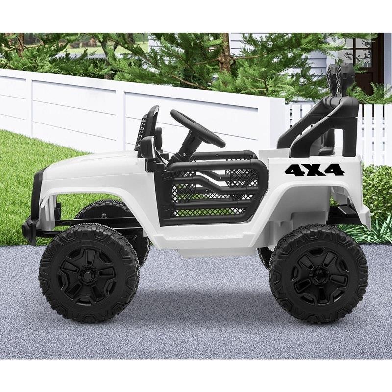 Mazam Kids Electric Ride On Car Jeep - White-Auzzi Store
