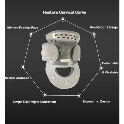 Caremax 3 in 1 Cervical Collar with Air Bag Massage, TENS & Heat - 1 Unit