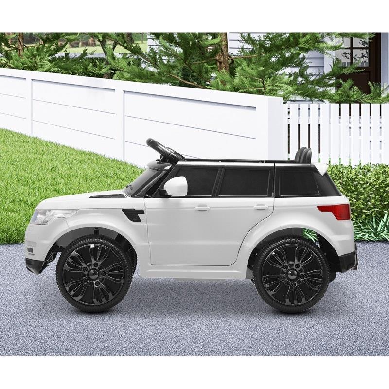 Mazam Kids Ride On Car - 12V Electric Remote Control Vehicle - White