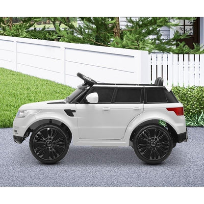 Mazam Kids Ride On Car - 12V Electric Remote Control Vehicle - White