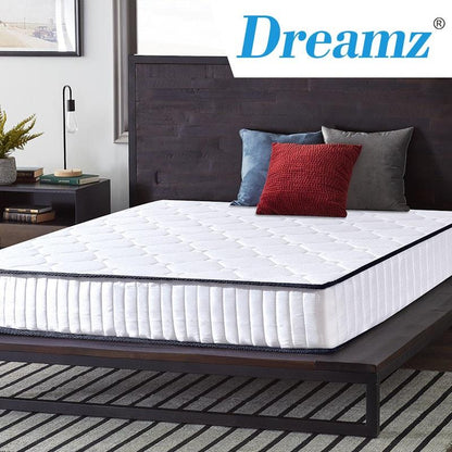 DreamZ Queen Spring Mattress - Pocket Tight Top Foam - Medium Firm 20CM