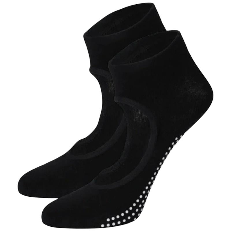 High Heel Jungle Peek Full Grip Pilates/Yoga Sock Black Bundle - 3 Pack-Auzzi Store
