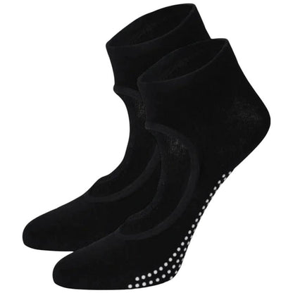 High Heel Jungle Peek Full Grip Pilates/Yoga Sock Black Bundle - 3 Pack-Auzzi Store