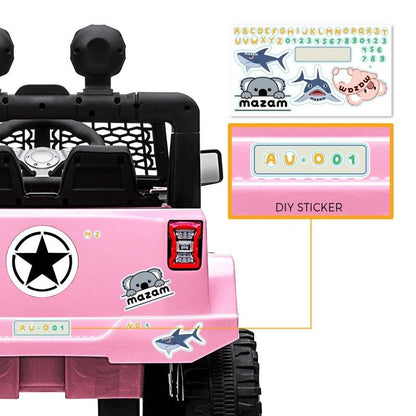 Mazam Kids Electric Ride On Car Jeep - Pink-Auzzi Store