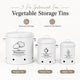 Clevinger 3 pcs Galvanised Iron Fruit Vegetable Storage Tins Bundle - Durable & Stylish – view 7 - Auzzistore