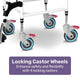 Equipmed Rolling Commode Shower Chair with Wheels - Black – view 7 - Auzzistore
