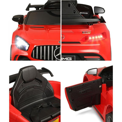 Mercedes-Benz Kids Ride On Car AMG GTR - Licensed Electric Toy Gift (12V Red)-Auzzi Store