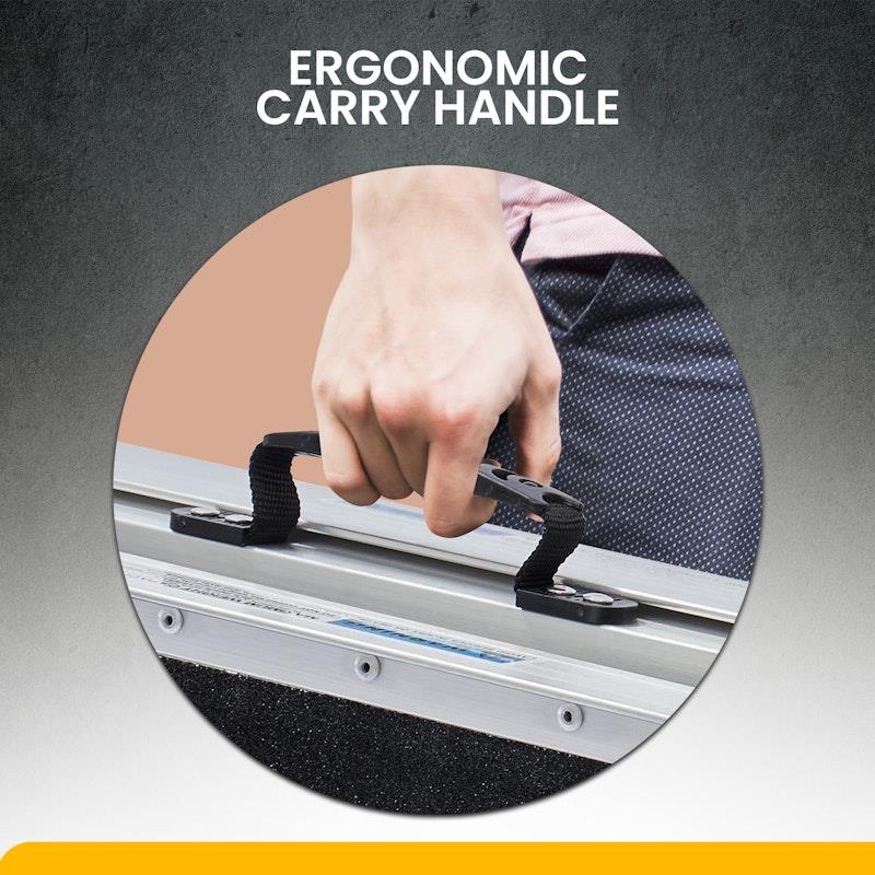 Kartrite 4 Feet High-Grip Aluminium Portable Wheelchair Ramp R03