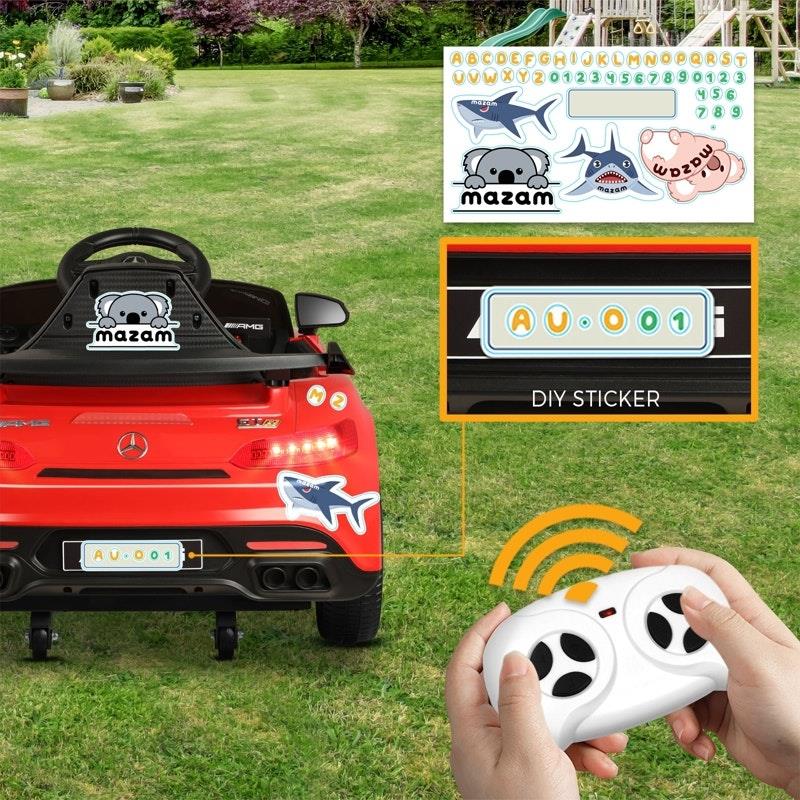 Mercedes-Benz Kids Ride On Car AMG GTR - Licensed Electric Toy Gift (12V Red)-Auzzi Store