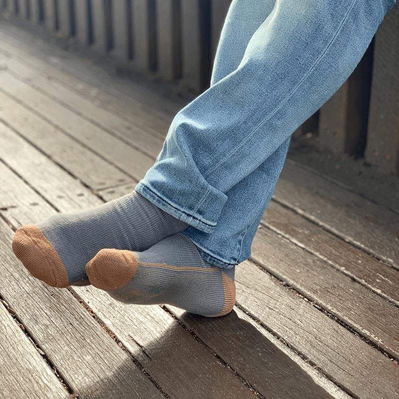 Glucology Copper-Based Loose Top Classic Socks - 2 Pairs Black Small