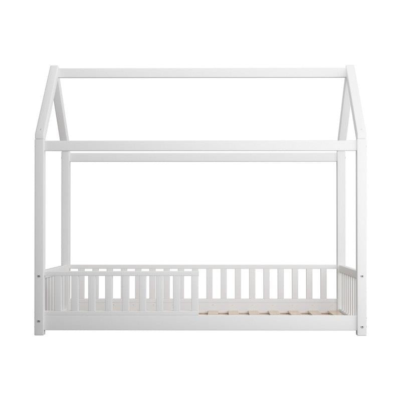Oikiture Corie House Bed Frame for Kids - Wooden Timber Single