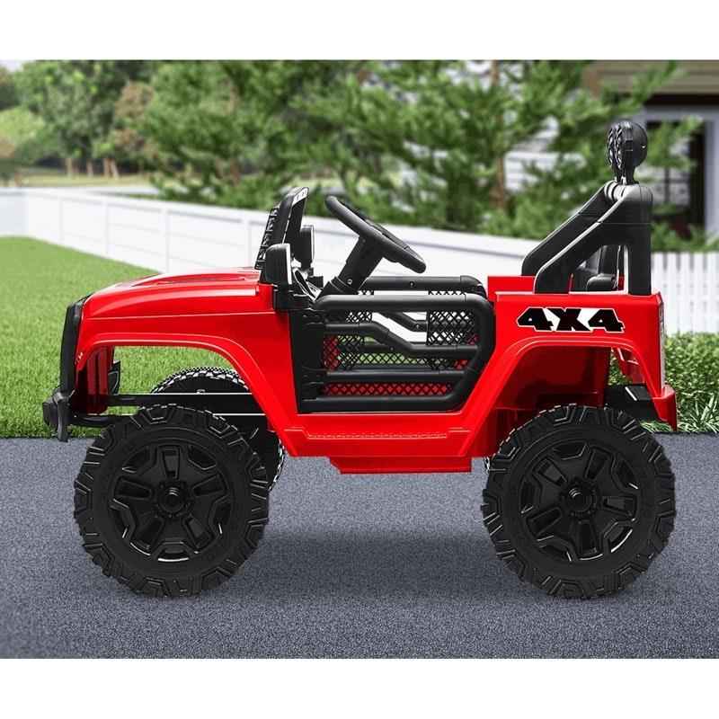 Mazam 12V Electric Ride On Car Jeep Toy with Remote Control - Red-Auzzi Store