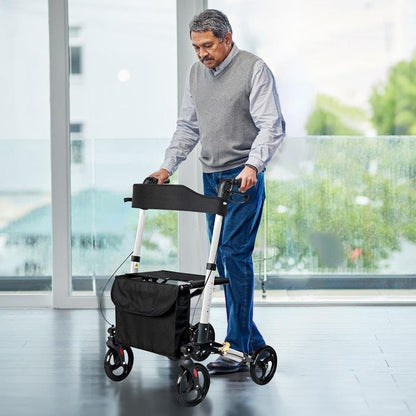 Orthonica 4 Wheel Folding Rollator Mobility Aid