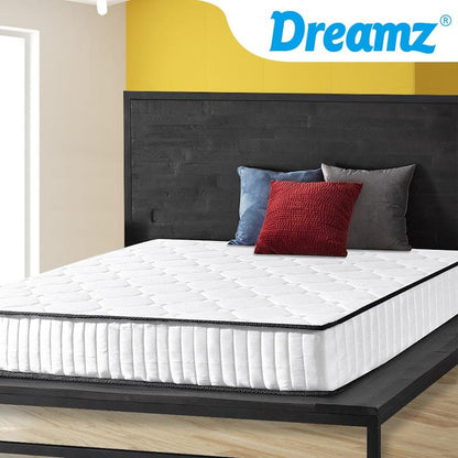 DreamZ Queen Spring Mattress - Pocket Tight Top Foam - Medium Firm 20CM