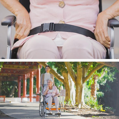 Equipmed 20 Inch Folding Aluminium Wheelchair - Orange