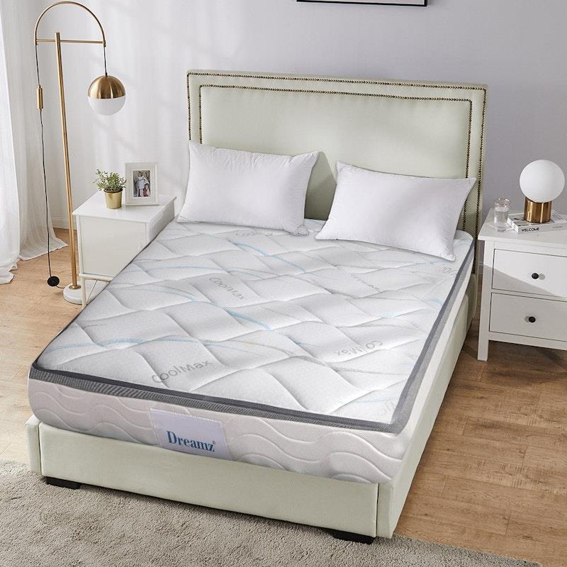DreamZ Double Spring Mattress - Pocket Tight Top Foam - Medium Firm 25CM
