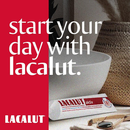 Lacalut Activ Anti-Gingivitis Toothpaste - 3 Tubes x 75ml