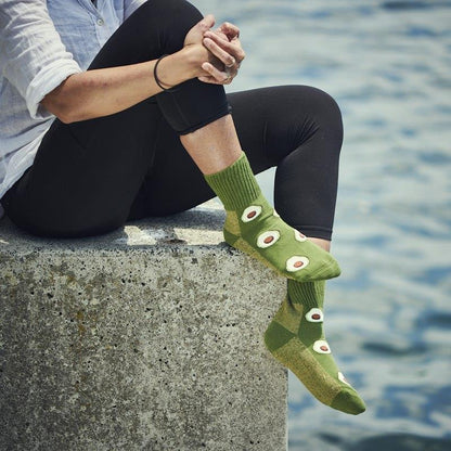 Glucology Copper-Based Socks | 2 Pairs Small - Avocado