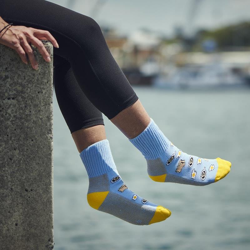 Glucology Copper-Infused Socks - 2 Pairs (Large) - Fun Patterns