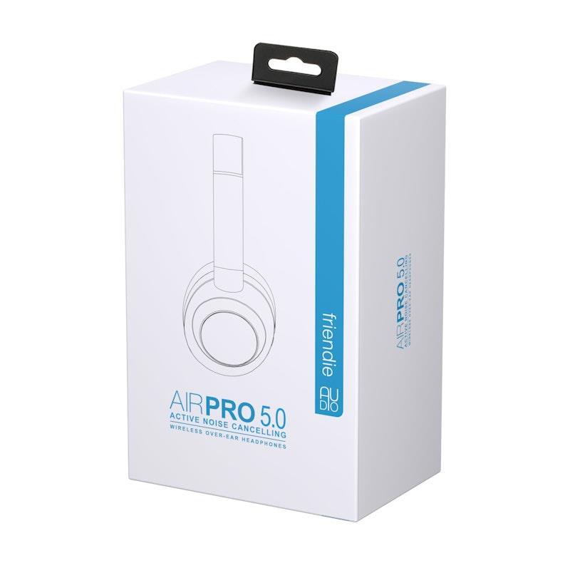 Friendie AIR PRO 5 ANC Matte Onyx Black - Active Noise Cancelling Over Ear Wireless Headphones 1 Set