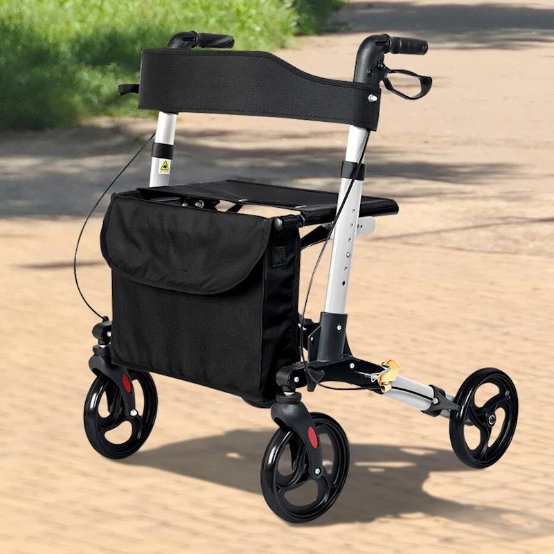 Orthonica 4 Wheel Folding Rollator Mobility Aid