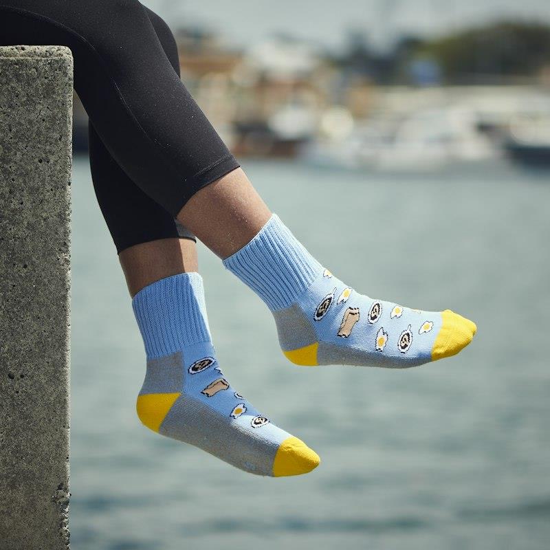 Glucology Copper-Infused Socks - 2 Pairs (Large) - Fun Patterns
