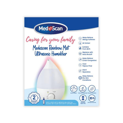 MedeScan Rainbow Mist Humidifier + Special Blend + Baby Care Bundle
