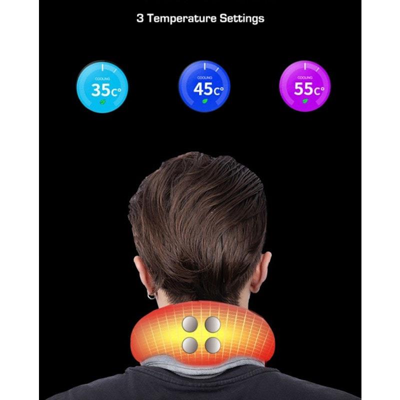 Caremax 3 in 1 Cervical Collar with Air Bag Massage, TENS & Heat - 1 Unit