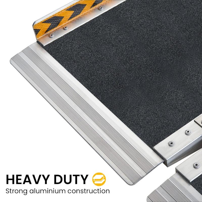 Kartrite 4 Feet High-Grip Aluminium Portable Wheelchair Ramp R03