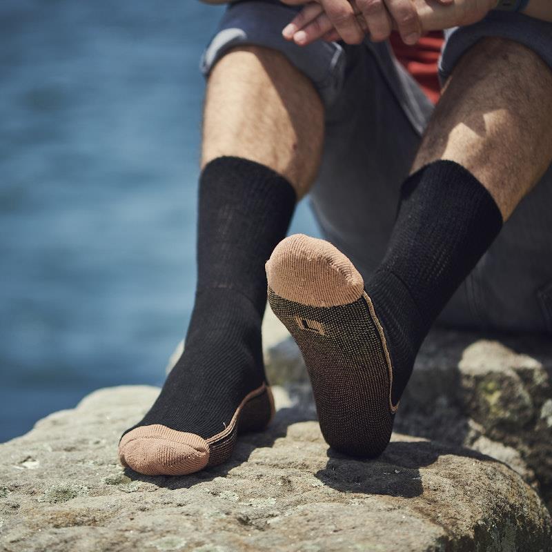 Glucology Copper-Based Loose Top Classic Socks - 2 Pairs Black Medium